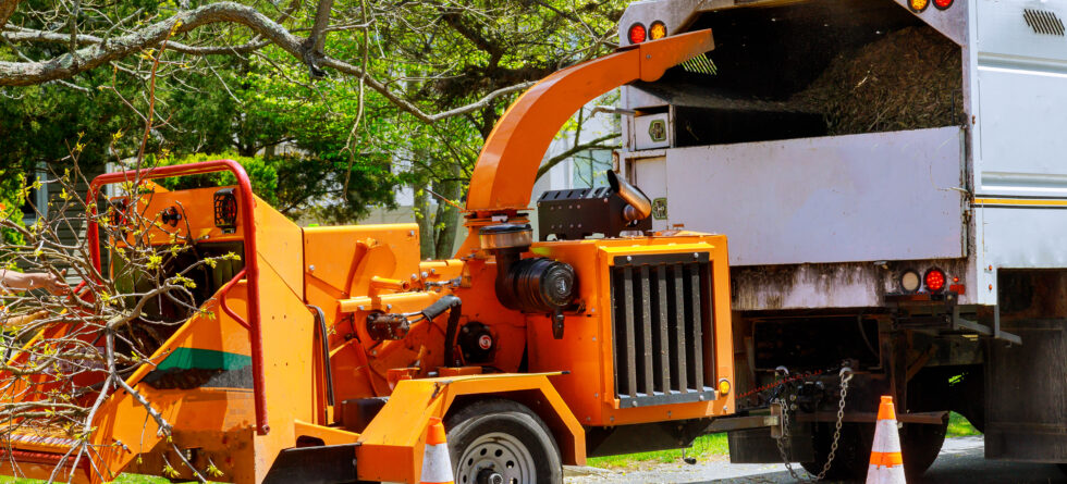 Tree Services in Wichita, Kansas at Kansas Tree Experts with the woodchipper